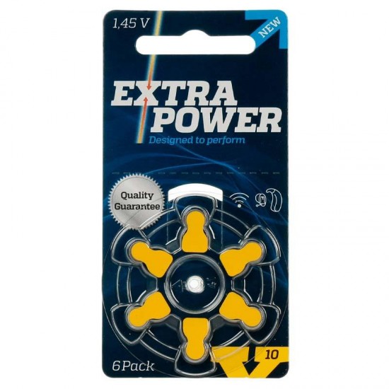 PILHA AUDITIVA EXTRA POWER 10 - 10 CARTELAS (60 BATERIAS)