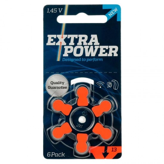 PILHA AUDITIVA EXTRA POWER 13 - 10 CARTELAS (60 BATERIAS)